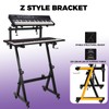 FAHKNS Dual Piano Keyboard Stand, Z Style Portable and Adjustable