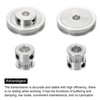 sourcing map Control Pulley 20 & 80 Teeth 8 mm