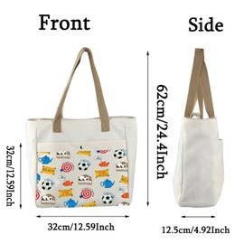 TOBGBE Ted Coach Gifts Drama Sport TV Show Merchandise Canvas Travel Bag Funny Goldfish Believe Gift for Women (Believe TB CA)