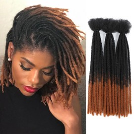 DXdixiu Dreadlock Extensions Synthetic Hair 30 Strands 100% Full Handmade Permanent Loc Extension Hair for Women/Men/Kids Daily Wear & Parties (T30)