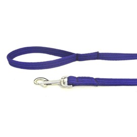 Short Dog Lead Walking Leash Training Close Control 45" 76" Long In 25mm Soft Air Webbing (Purple, 45" (1.1 Metres))