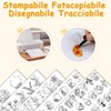 Siumir 12 Pezzi Stabilizzatore per Ricamo A4 29,7x21cm, Carta Tracciabile