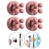 Silicone Toothbrush Holders Razor Hooks Adhesive Wall Mounted for Hanging