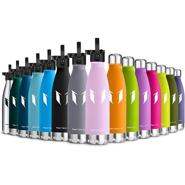 Super Sparrow Water Bottle Double Wall Vacuum Insulated Stainless Steel