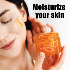 Vitamin C Sleep Overnight Face Mask - 150g Hyaluronic Acid Moisturizing - Shrinks Pores, Hydrates, Luminous Skin Cream