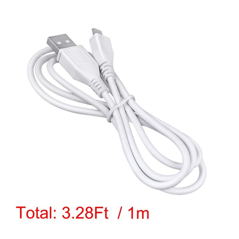 ABLEGRID 3.3ft White Micro USB Cable for Eunon Tens EMS