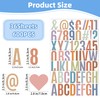600Pcs Letter Stickers Large Bulletin Board Letters 36 Sheets 2.5inch