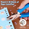 2 Pcs Hole Punch, 1/4" and 1/8" Hole Puncher with