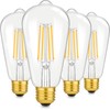 4-Pack Vintage 8W ST64 LED Edison Light Bulbs 100W Equivalent,