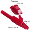 Greluma Crocodile Clip Copper Alligator Clip with Fully Protective Plastic