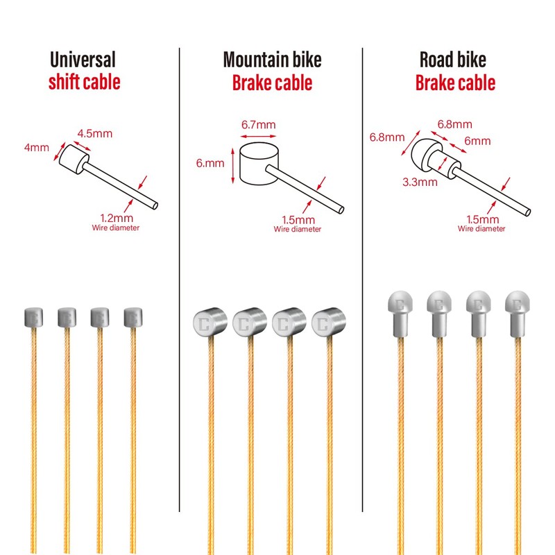 CNCLOL Pro Bicycle Shift Cable, Universal Bicycle Shift Cable, Suitable
