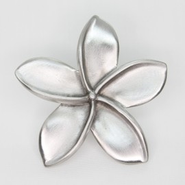 Costello Coastal Knobs - Plumeria Cabinet Knob (Large) | Frangipani Flower Cabinet Knob | Artist Pewter Collection | Kitchen, Bedroom, Living Room, Bathroom Cabinets and Drawers Hardware
