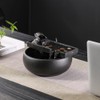 Ceramic Tabletop Fountain for Indoor and Outdoor Table Desk Office