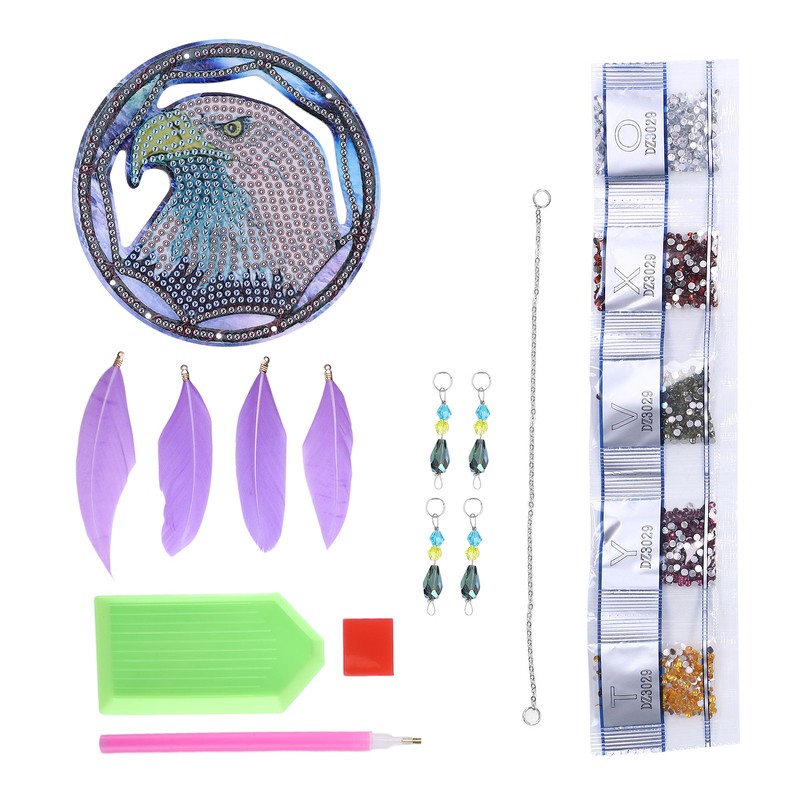 Diamond Painting Pendant DIY Eagle Diamond Painting Dreamcatcher Window Ornament