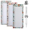 3 Pack Magnetic Shopping List Pad and 1 Magnetic Pen