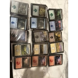 Mtg Booster Box Land Lot 500 Total Or 100 Each. All NM.
