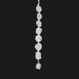 PYOR Clear Quartz Crystal Tumbled Wall Hanger Chakra Balancing Gemstone Tassel Hanging Ornament Window/wall/car hangings Reiki Aura Cleansing Good Luck Charm Chakras Stones Natural Home Decor
