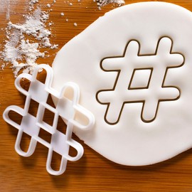 Hashtag Cookie Cutter, 1 Piece. Bakerlogy