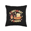 Currywurst + Chips Ketchup Mayo Snack Throw Pillow