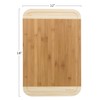 Two Tone Bamboo Cutting Board- Extra Thick, Eco Friendly and