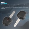 X AUTOHAUX Car Remote Control Key Replacement 3 Buttons 433MHz