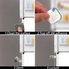 2Pack Child Proof Refrigerator Lock,Fridge Locks for Kids with Sticky