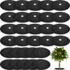 Macarrie 30 Pieces Weed Barrier Mats Non Woven Tree Mulch