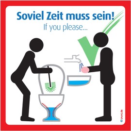 immi please pee while sitting sticker. The Original.