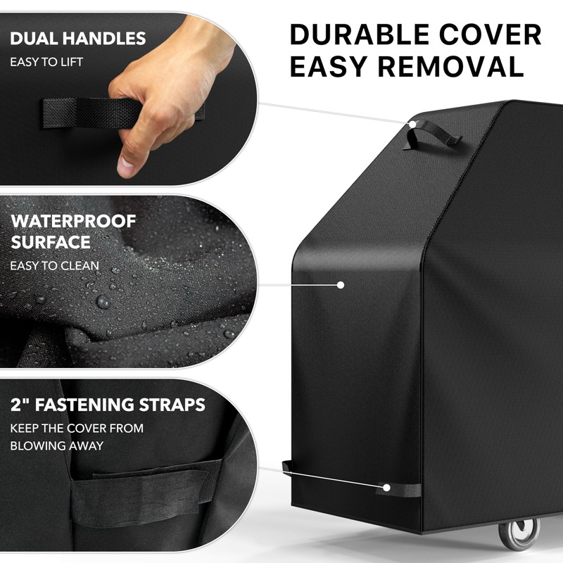 Simple Houseware 64 in. Heavy-Duty BBQ Gas Grill Cover, 600D