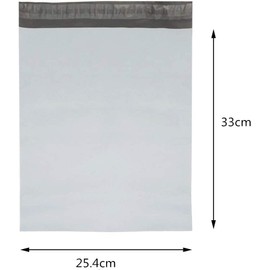 Pack of 100 Mailing Bags 10 x 13 Inch Generic Plastic Mailing Bags Polythene Mailers (10 x 13 Inch)