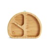 Munchkin® Bambou™ Divided Suction Plate - Eco-Friendly Bamboo Dinnerware for