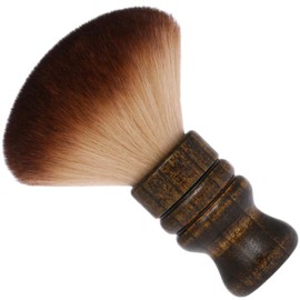 Large Neck Duster Brush Face Cleaning Hairbrush Nylon Hair Wooden Handle Professional Barber Hair Cutting Cleaning Hairbrush Styling Tool