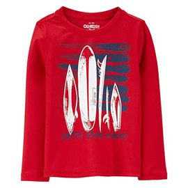 OshKosh B'Gosh Boys' Rashguard, Surfboard Red, 3