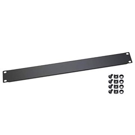 HMF 66470-02 Blind Cover for Server Cabinet, 19 Inch, 1 U, Black