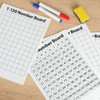 Lincia 6-Pack Double-Sided Dry Erase Number Chart for Classroom 9x12