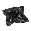 Elegant Silk Feel Plaid with Chains Design Satin Square Scarf,