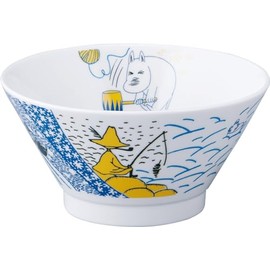 Moomin MM8501-311 Noodle Bowl Noodle Bowl (aina) Series, 33.8 fl oz (1,000 ml), Yamaka Shoten, Made in Japan