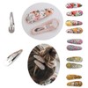 CuiCanfla 50 Pcs Snap Hair Clips, Snap Hair Clips Non-Slip