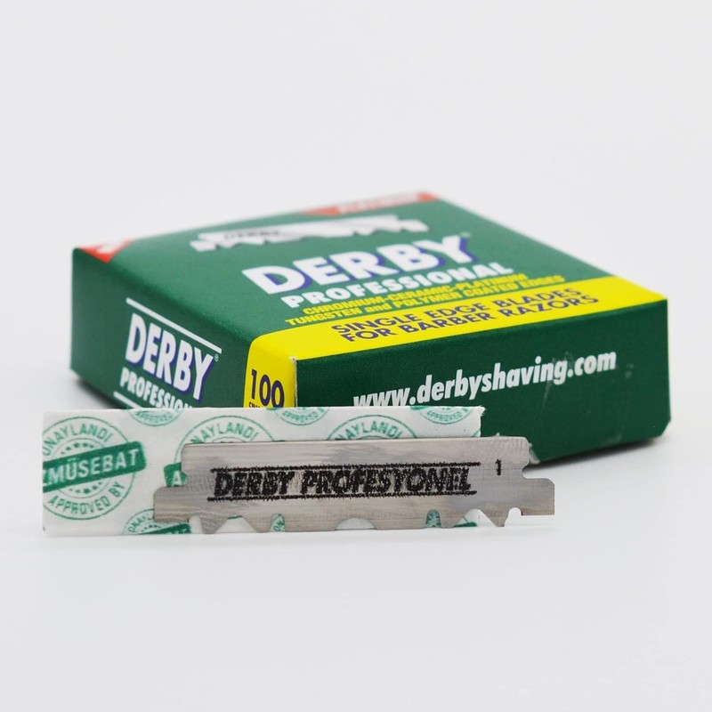 Derby & The Shave Factory Razor Blades, Black & Silver,