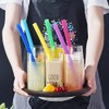 ALINK Reusable Boba Smoothie Straws, 10” Long Extra Wide Fat