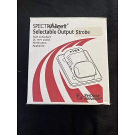 SpectrAlert Selectable Output (Strobe) - Model #S1224MC Multiple Candela NIB