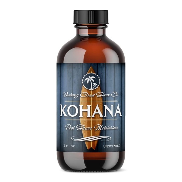 Unscented Kohana Aftershave - Post Shave Moisturizer & Face Lotion for Men with Sensitive Skin - Luxury All-Natural Skin Nourishing Ingredients - Alcohol Free