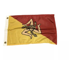 Unbranded 12" x 18" Sicily Sicilian Flag 12x18 House Banner Brass Grommets Polyester Z27