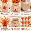 6 Set Fall Mini Mason Jar Centerpieces, Rustic Glass Vases