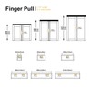 Satanga Edge Finger Tab Pulls for Cabinets Invisible Kitchen Concealed
