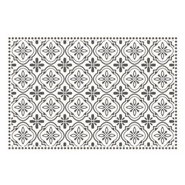 Carolina Creekhouse Vinyl Rug - Isabella (042097UA) Rugs for Vinyl Flooring, Decorative Mats, Graphic Rugs, Waterproof, Eco-Friendly - Non-Slip 2'x3' Grey