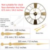 TIKROUND Youngtown 12888 High Torque Long Shaft Clock Movement Mechanism