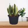Whitefurze G01R35 35cm Milano Round Planter - Gunmetal Grey