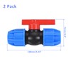 M METERXITY 2 Pack Ball Valve - PE Plastic Shut