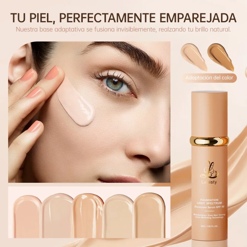 Lanisty Base De Maquillaje 4 En 1 Color Beige Adaptable